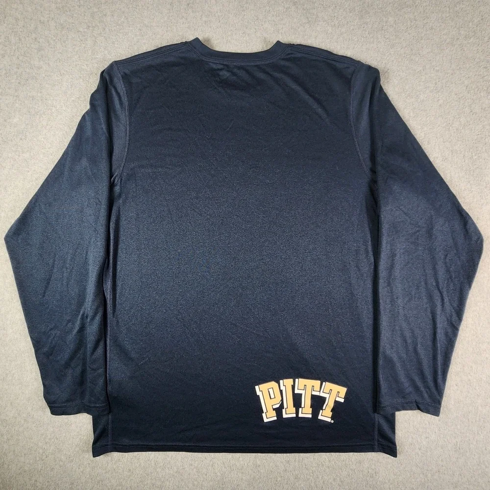 Pittsburgh‎ Panthers Football Nike Dri-Fit Shirt Mens Medium Navy Long Sleeve